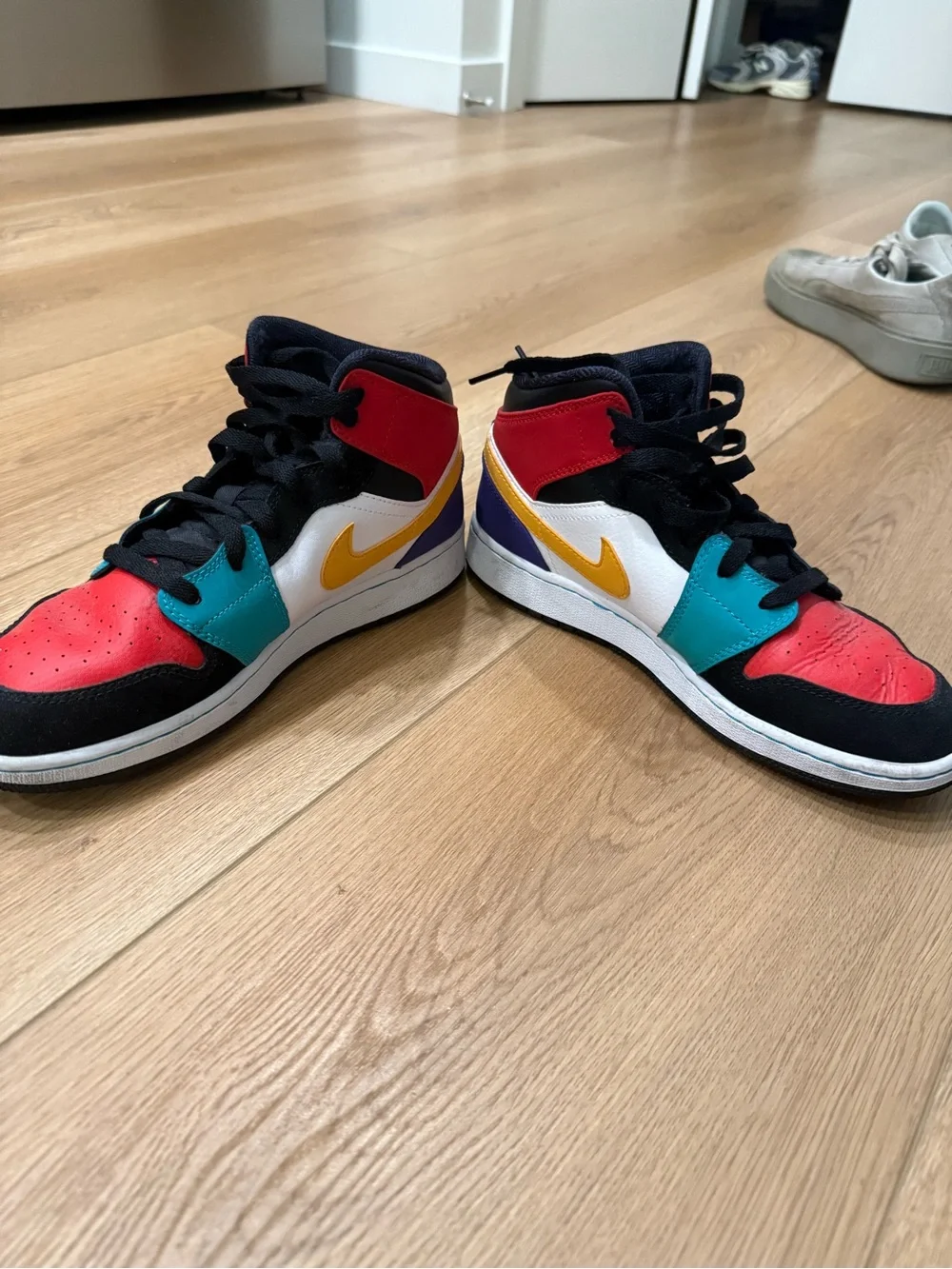 Kids Air Jordan 1 Mid 'Multi-Color'